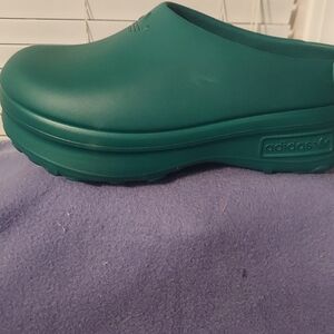 Adidas Teal Slip-On Clogs